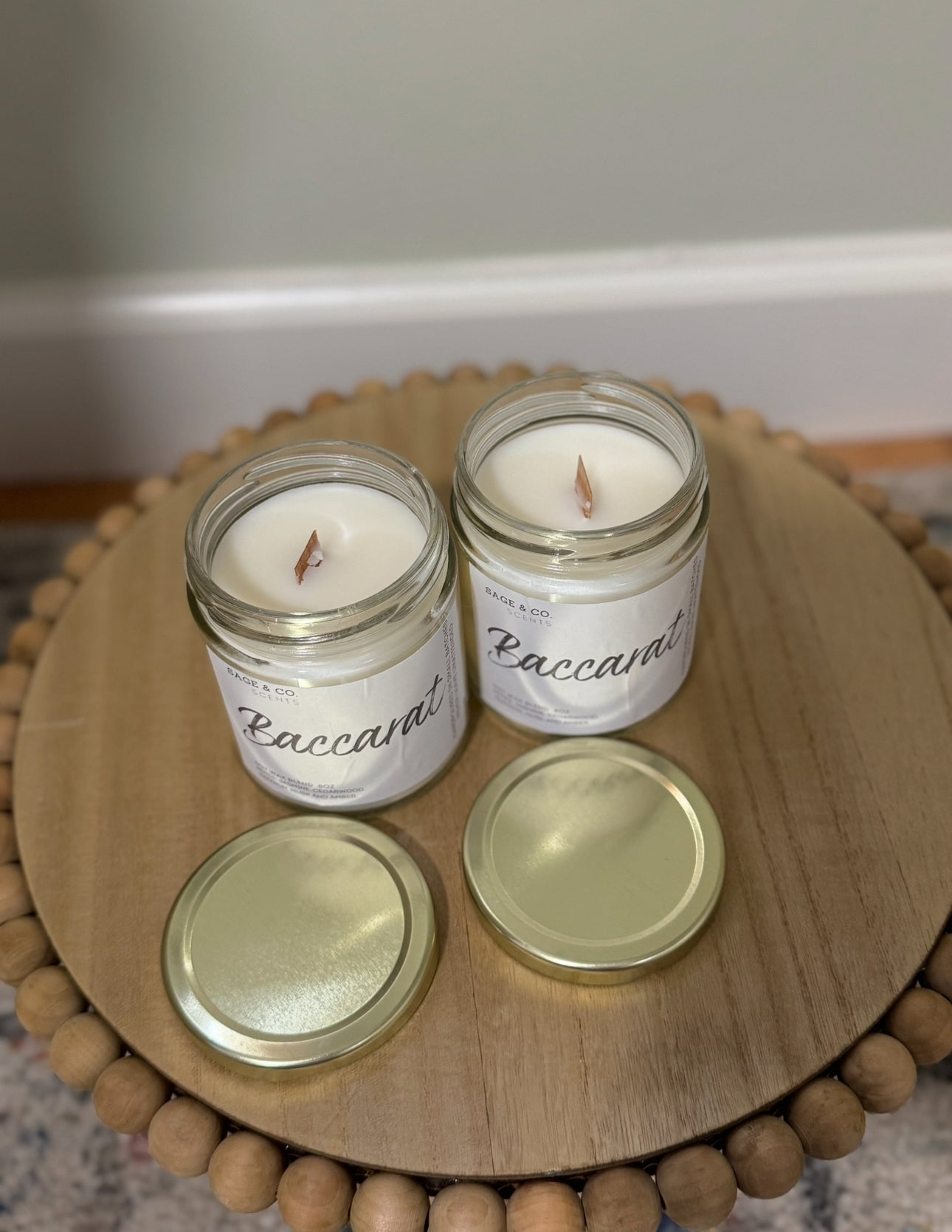 Wood Wick Candles Baccarat Scent