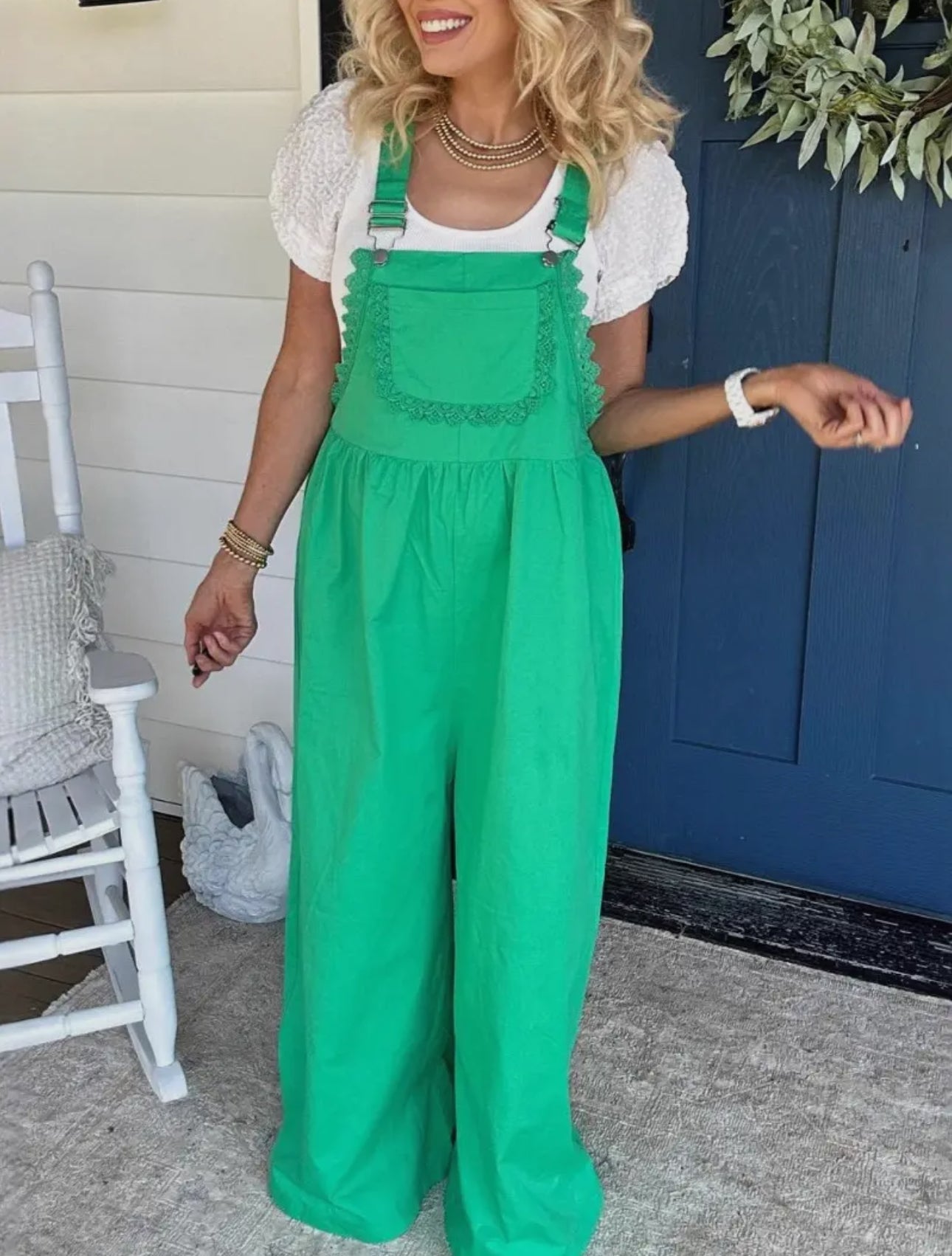 *PREORDER* Lace Trim Jumpsuit