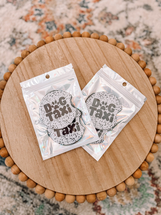 Dog Taxi Car Coasters