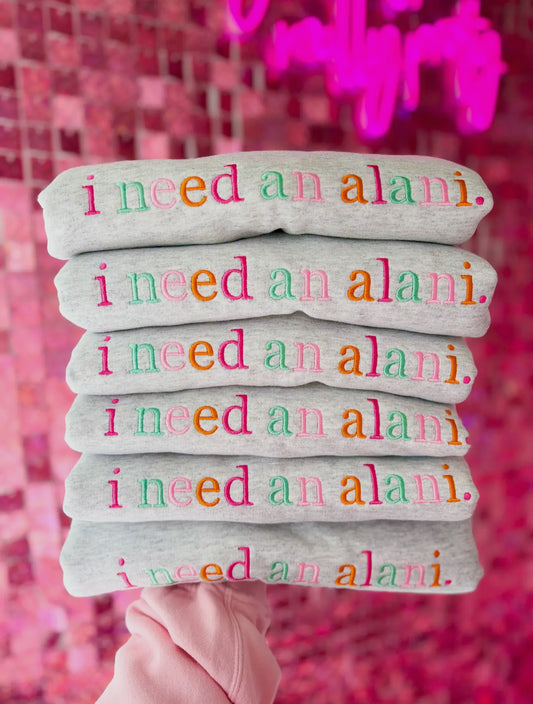 I need an alani Crewneck