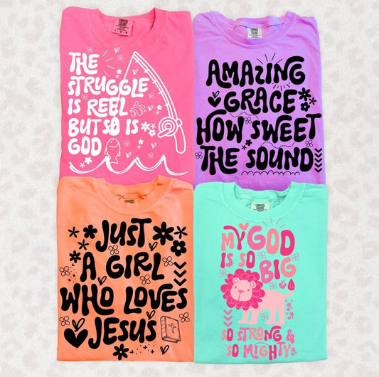 Just a girl who loves Jesus tee